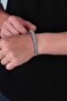 Knitted Model Adjustable Men's Steel Bracelet - 5