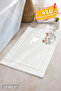 Set of 6 Plain 100% Cotton Foot Towels - White 50X70, 245 Gr