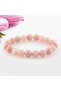Certified Pink Quartz Stone Natural Stone Bracelet 9mm - 6