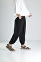 Men's Black Pleated Half-Shalwar Trousers Coc1987 - 4