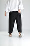 Men's Black Pleated Half-Shalwar Trousers Coc1987 - 5