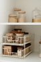 Two-Tier Metal Drawer Organizer (Cream Color) - 3