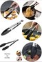 Stainless Steel Adjustable Smart Tongs with Silicone Tips for Barbecue, Air Fryer, Baking Frying