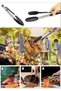 Stainless Steel Adjustable Smart Tongs with Silicone Tips for Barbecue, Air Fryer, Baking Frying - 6