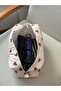 Heart Patterned Special Print Cotton Fabric Hair Styling Bag / Cosmetic Bag / Organizer - 2