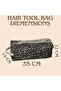 Leopard Pattern Hair Styling Bag, Organizer Bag, Large Size Makeup Bag, 35X14X12 cm - 7