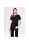 Logo Printed Black Women's T-Shirt M1601185-900