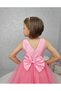 Girl's Evening Dress Island, Pink Collar Pearl, Tutu Dress - 5