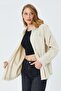 4569 Women's Dirty Stitched Linen Shirt Stone