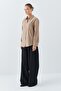 4628 Women's Pocket Detailed Modal Shirt Soil - 2