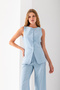 Back Tie Detailed Vest Double Suit - 2