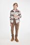Boys' Gabardine School Trousers with Cargo Pockets and Elasticated Waistband A9393A824Au - 3