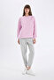 Jogger High Waist Thin Sweatshirt Trousers - 2