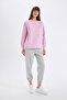 Jogger High Waist Thin Sweatshirt Trousers - 3