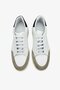 Man Men's Genuine Leather 7 cm Height Increase White Sneakers - 3