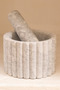 Fluted Marble Mortar & Pestle - 3