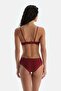 Burgundy Basic Triangle Form Soft Bra - 2