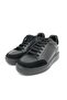 Man Men's Genuine Leather 7 cm Height Increase Black Sports Shoes - 5
