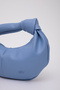 Blue Shk98 Knot Detailed Single Compartment Faux Leather Handbag - 6