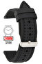 24mm Silicone Watch Band Strap Compatible with Fossil-Welder-Casio-Seiko-Omega-Armani Watch 24S26B - 2