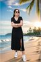 Women's Maxi Length Women's Beach Dress - 3