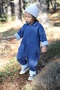 Overalls with Navy Collar and 3 Pockets