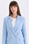 Fitted Jacket Lapel Tweed Blazer Jacket E5331Ax25Sp - 7