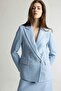 Fitted Jacket Lapel Tweed Blazer Jacket E5331Ax25Sp