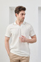 Men's T-shirt Non-Shrink Cotton Fabric Slim Fit Slim Cut Polo Collar T-shirt - 6