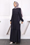 Smoked Sleeve Elastic Frilly Ferace - 2