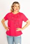 Women's Large Size Fujia Stone Detailed Blouse 65n34525