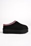MB4040-S Women's Winter Thick Sole Furry Suede Black Slippers & Home Shoes - 5