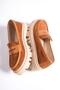 Mb1190-Tb Thick Sole Luxury Suede Tan Women's College Loafer - 4