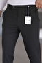 Men's Smoke Grey High Quality Lycra Italian Cut Stylish and Comfortable Short-Toe Fabric Trousers Suitable for Any Occasion