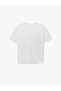 Comfortable Fit Short Sleeve Crew Neck Cotton Leopard Detailed Star Printed T-Shirt - 4