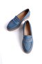Mubiano Genuine Leather Collection Women's Ballerinas Blue -Mcsdd024-M - 7