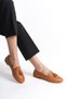 Mubiano Genuine Leather Collection Women's Ballerinas Tan -Mcmng2455-Tb