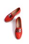 Mubiano Genuine Leather Collection Women's Ballerinas Red -Mcsdd033-Kr - 7