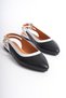 Mubiano Genuine Leather Collection Women's Ballerinas Black/White -Mcmng2426-Sb - 3
