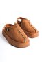 Mbsr608-Tb Women's Fur Lined Suede Tan Winter Slippers - 7