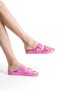 Summer Women's Jelly Matte Pink Flat Slippers-Mstb146-Pmb - 3