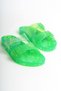 Summer Women's Jelly Transparent Green Flat Slippers-Mstb188-Y - 2