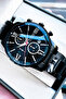 Men's Wristwatch All Functions Active Waterproof Black Color Steel Band Hme2001C5 - 2