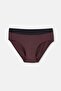 Dark Brown Plain Cotton Slip