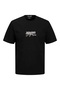 Men's Logo Printed T-Shirt Black Crew - 2