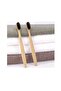100% Natural Children's Bamboo Toothbrush_Black Color_Soft_Soft_Single - 2