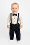 Colmar Patterned Baby Boy Bodysuit Shirt Holiday Salopet Set