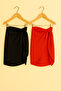 Set of 2 Beach Pareo Chiffon Black and Red 150X50 - 2