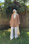 Brown Flam Linen Kimono Shirt - 8