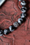Certified Snowy Obsidian Silver Apparatus Bracelet - 4
